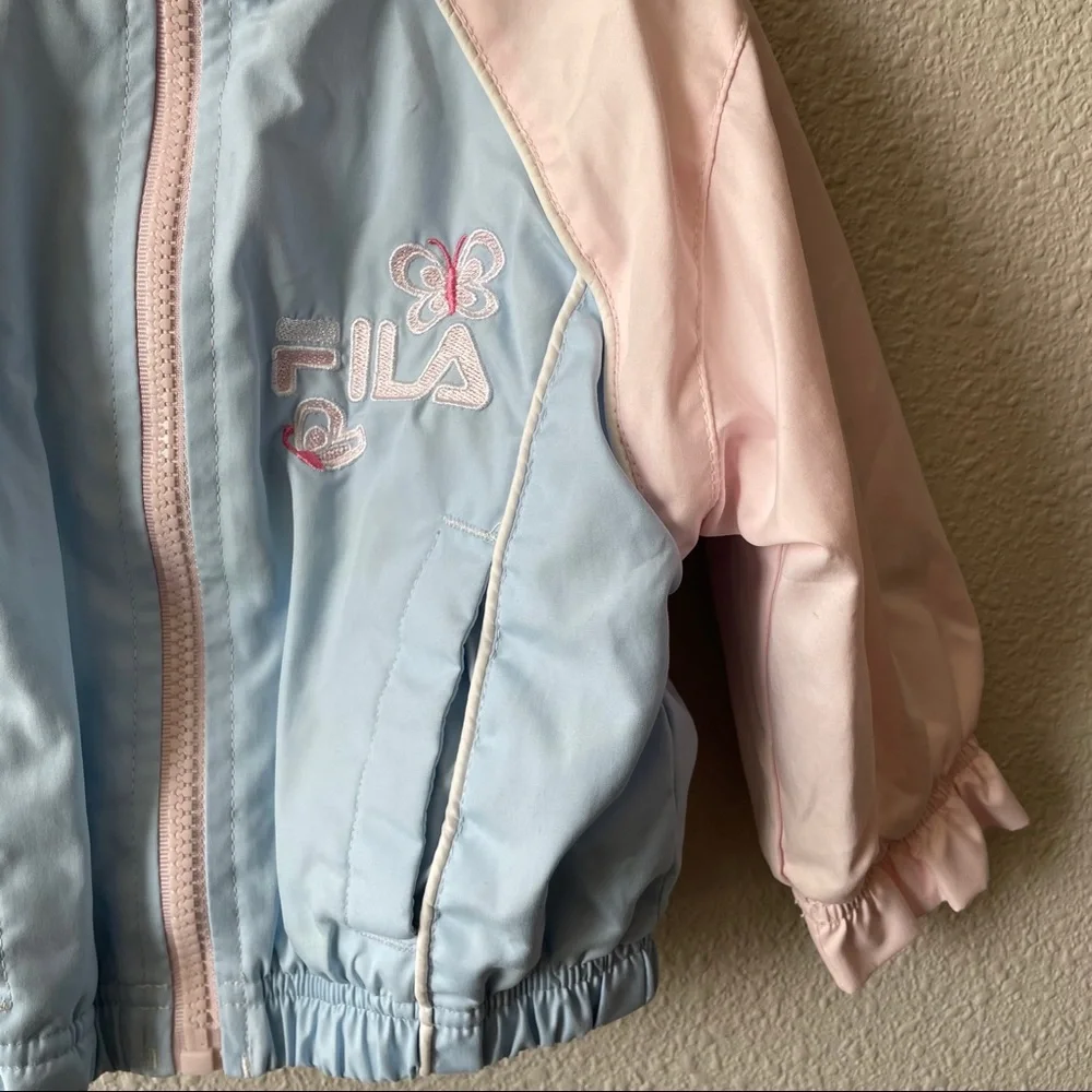 Vintage 90’s Y2K Fila Pastel Snow / Ski Jacket W/ Pockets 12 Months
